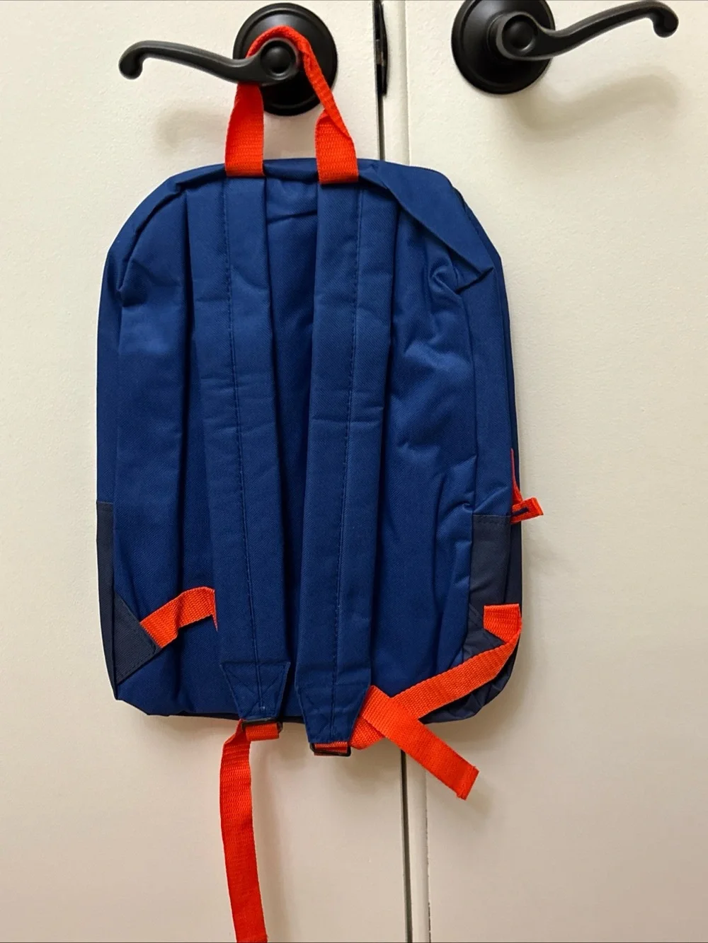 Trailmaker Backpack Blue Orange Lightweight 17 inch Bungee design School New
